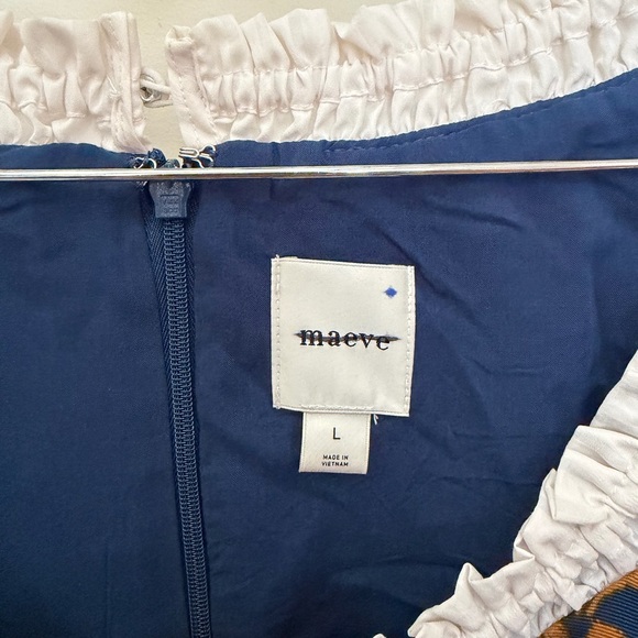 NWOT size Large Anthropologie Maeve Puff Sleeve Twofer mini horse print - Picture 6 of 6